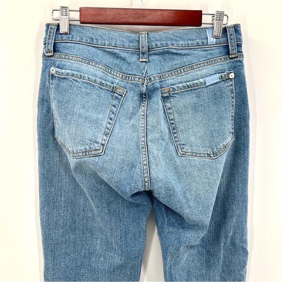 7 FOR ALL MANKIND Woman's Josefina Hidden Button Fly Denim Jeans Size 28 - Picture 6 of 14